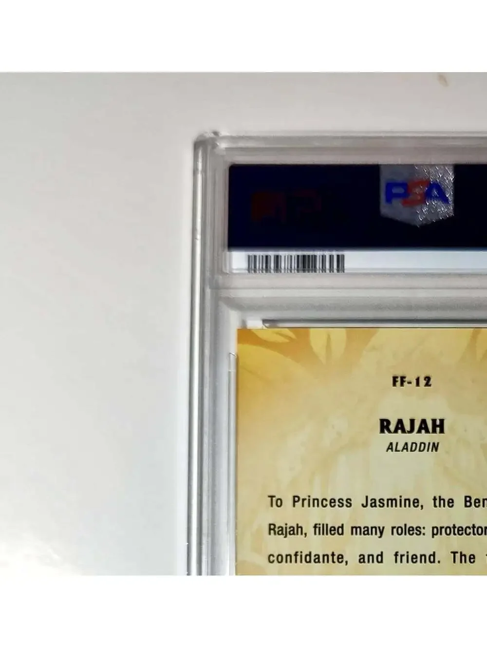 Rajah 2025 Topps Disney #FF-12 Furry Friends Card Aladdin PSA 9